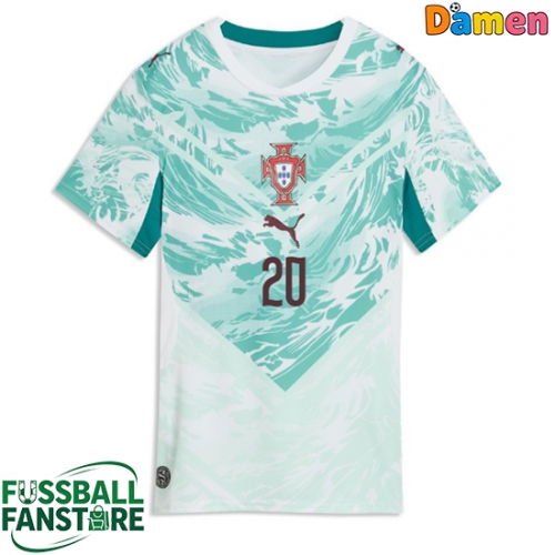 Portugal Joao Cancelo #20 Replik Auswärtstrikot Damen WM 2026 Kurzarm